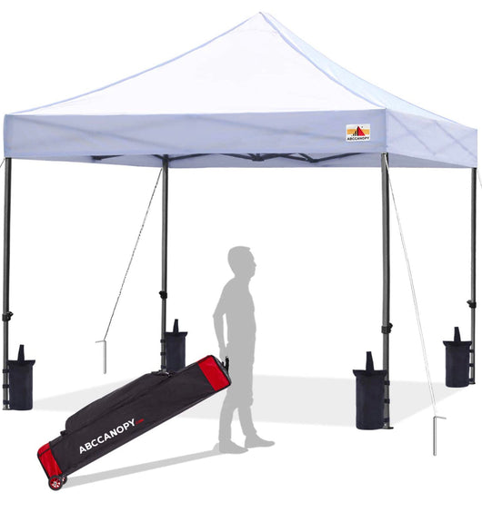 ABCCANOPY Patio Pop Up Canopy Tent 10x10 Commercial-Series (White)!  -Brand new in the carry case