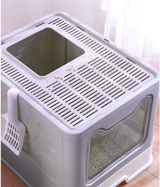 Meikuler Cat Litter Box Large Litter Pan for Cats Foldable Litter Boxes Comes with Cat Litter Scoop- NEW IN BOX!!!!