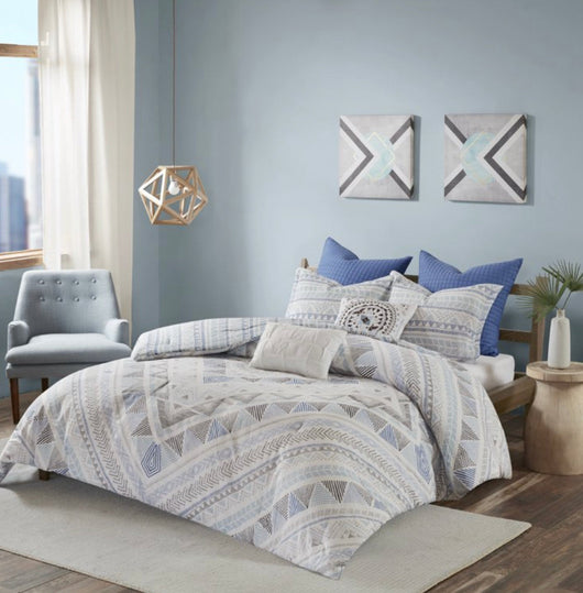Home Essence Apartment Sydney 7 Piece Cotton Reversible Comforter Set- NEW IN BAG!!!