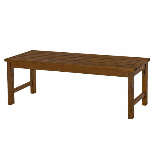 Walker Edison Acacia Wood Patio Dining Bench**New in Box**