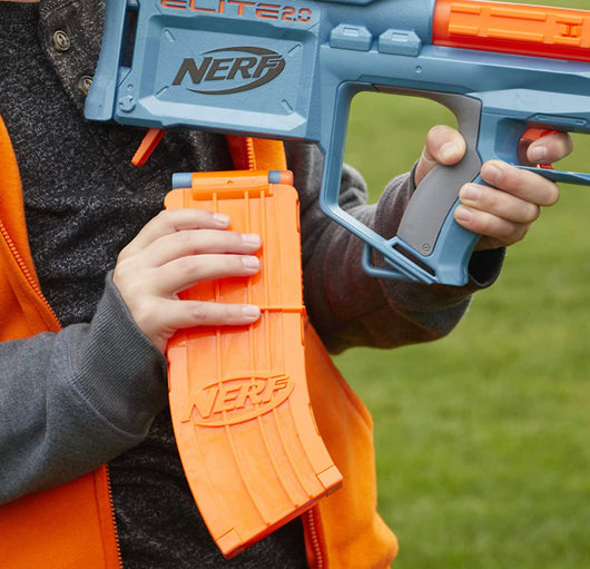 NERF Elite 2.0 Motoblitz Blaster with Scope, Motorized 10-Dart Blasting, Airblitz 6 Darts, 22 Darts, Outdoor Toys for 8 Year Old Boys & Girls-