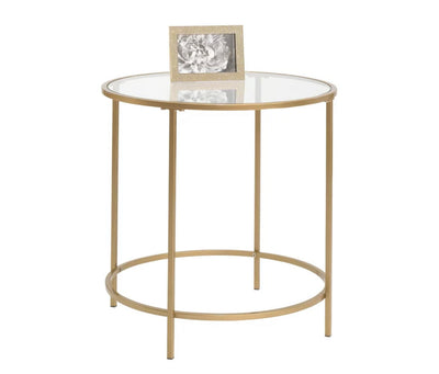 Better Homes & Gardens Nola Side Table, Gold Finish- NEW IN BOX!!!