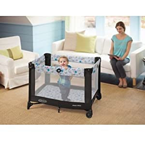 Graco Pack and Play Portable Playard, Push Button Compact Fold, Carnival**New in box**
