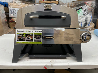 Cuisinart 3-in-1 Pizza Oven, Griddle, and Grill!! NEW AND ASSEMBLED!!