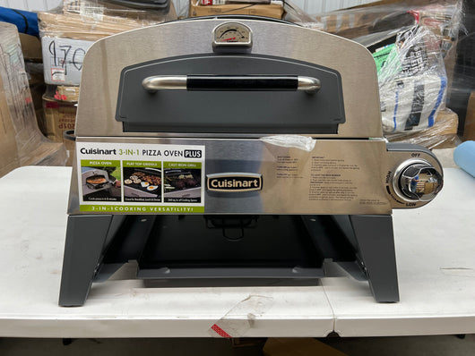 Cuisinart 3-in-1 Pizza Oven, Griddle, and Grill!! NEW AND ASSEMBLED!!