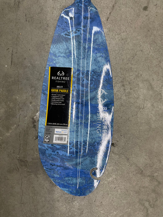 Real Tree Premium Fiberglass Angler Kayak Paddle, 90 inch- brand new