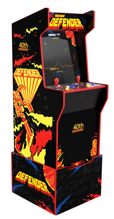 Arcade1Up Defender 40th anniversary 12-in-1 Midway Legacy Edition Arcade with Licensed Riser and Light-Up Marquee!! NEW IN BOX!!