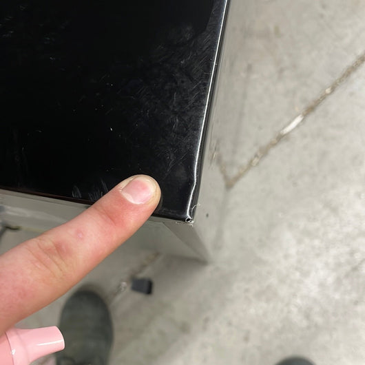 Magic Chef 3.3 cu. ft. Mini Fridge in Stainless Look! (NEW - Scratch/DENT From Shipping - Photos shown