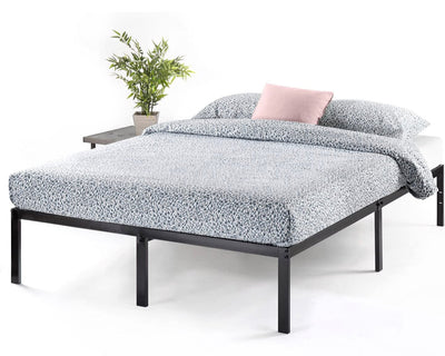 Best Price Mattress 14 Inch Metal Platform Beds w/ Heavy Duty Steel Slat Mattress Foundation (No Box Spring Needed), Black**New in box**