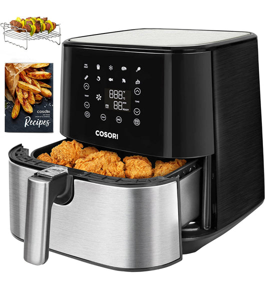 COSORI 11-in-1 Air Fryer Oven with Customizable Shake Reminder, 5.8QT, Stainless Steel- NEW IN BOX!!!!