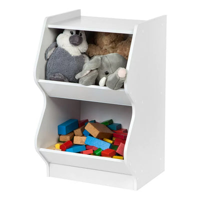 IRIS USA, 2-Tier Scalloped Storage and Organization Shelf, White**New in box**