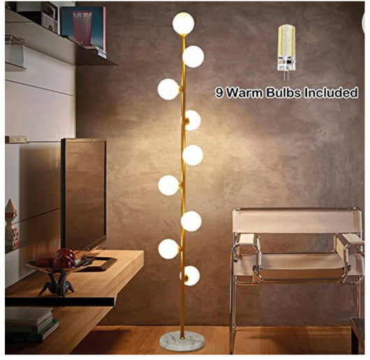 Hsyile Lighting KU300198 Cozy Elegant Modern Creative Floor Lamp for Living Room,Bedroom,Office,9 Lights**New in Box**