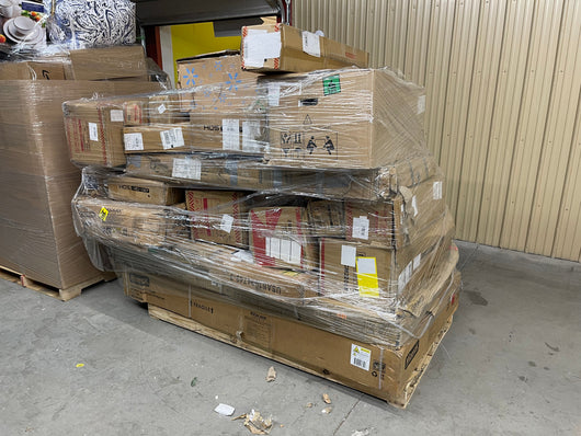 Jumbo huge liquidation pallet- double pallets !  Furniture / game table / fitness   pallet number 2721