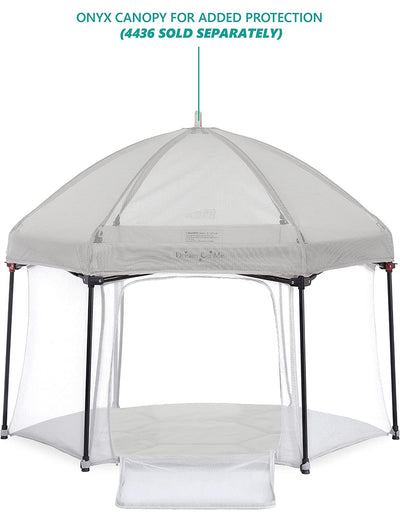 Dream On Me Onyx Playpen in Grey, Baby Playpen, Portable and Lightweight, Playpen for Babies and Toddler - Comes with a Comfortable Padded Floor- NEW IN BOX!!!