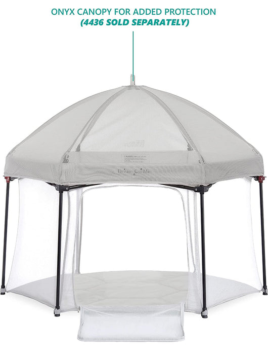 Dream On Me Onyx Playpen in Grey, Baby Playpen, Portable and Lightweight, Playpen for Babies and Toddler - Comes with a Comfortable Padded Floor- NEW IN BOX!!!