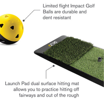 SKLZ Golf Home Driving Range Kit with Dual Surface Fairway and Rough Surface Mat!! NEW IN BOX!!