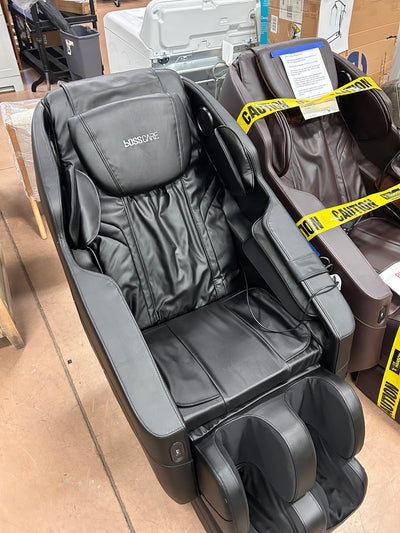 BOSSCARE Assembled Massage Chair Recliner with Zero Gravity Full Body Massage Black!  -Brand new and assembled (Has some small scratches on the back side plastic, photos shown)