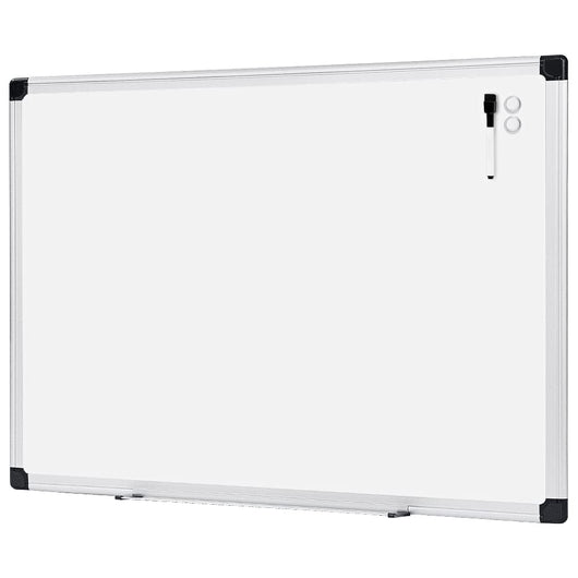 Amazon Basics Magnetic Dry Erase White Board, 35 x 47-Inch Whiteboard - Silver Aluminum Frame**New**