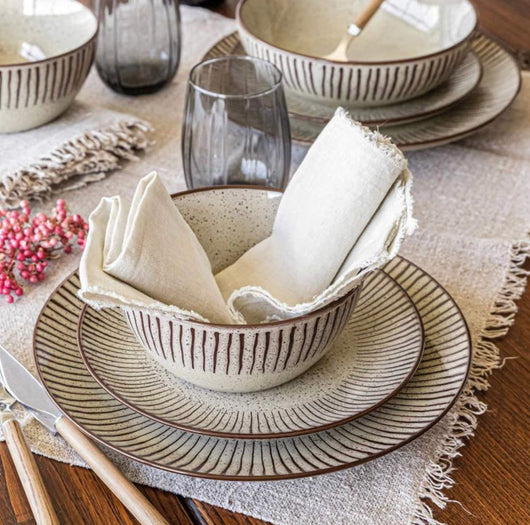Overandback 16pc Dinnerware set-Back to Origins- BRAND NEW IN BOX!!!!