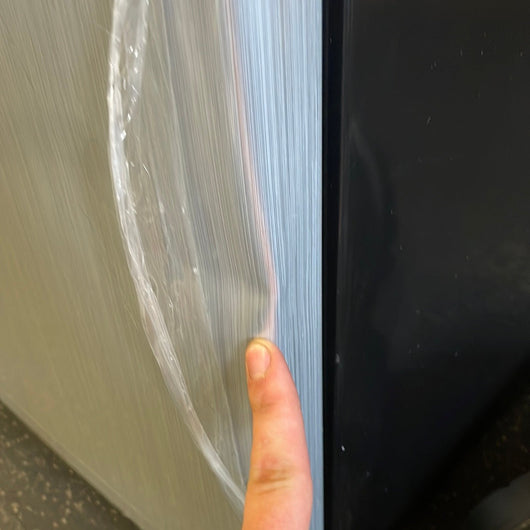 Magic Chef 3.3 cu. ft. Mini Fridge in Stainless Look! (NEW - Scratch/DENT From Shipping - Photos shown