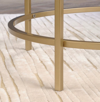 Better Homes & Gardens Nola Side Table, Gold Finish- NEW IN BOX!!!