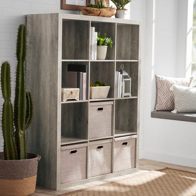 Better Homes & Gardens 12-Cube Storage Organizer, Rustic Gray**New in Box**