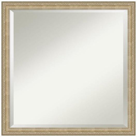 Paris 22.12 in. x 22.12 in. Modern Square Framed Champagne Bathroom Vanity Mirror (new out of the box)