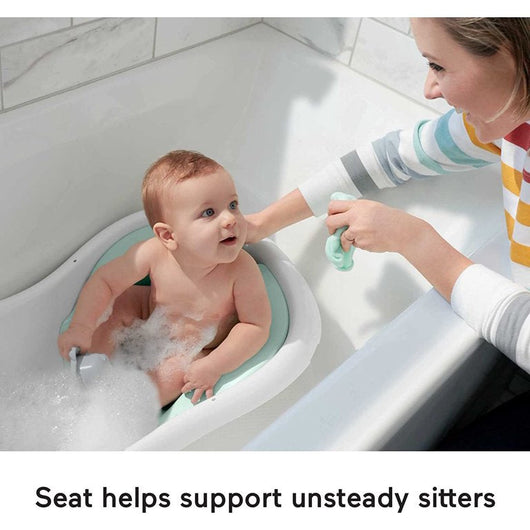 Fisher-Price GPW85-9665 4-in-1 Sling 'n Seat Bath Tub Climbing Leaves (White)- **New in box**