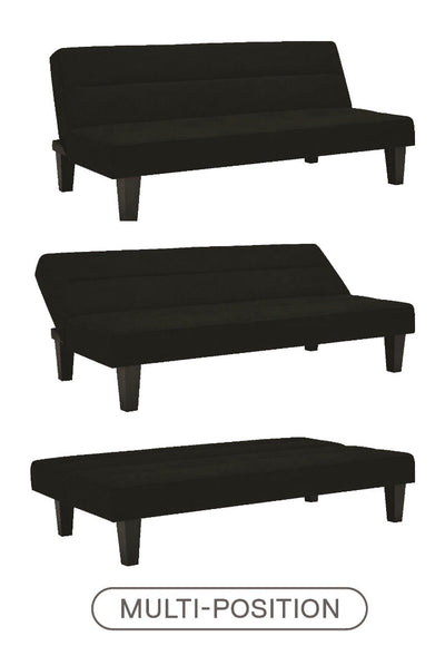 DHP Kebo Futon with Microfiber Cover, Black- NEW AND ASSEMBLED!!!!