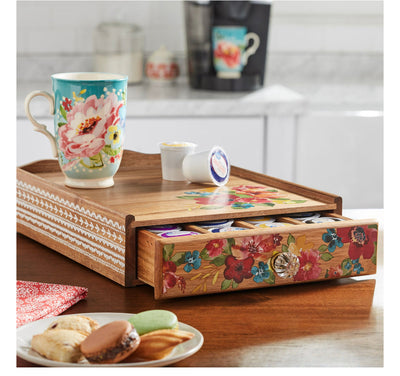 The Pioneer Woman Wildflower Whimsy Coffee Pod Organizer (new in the box)