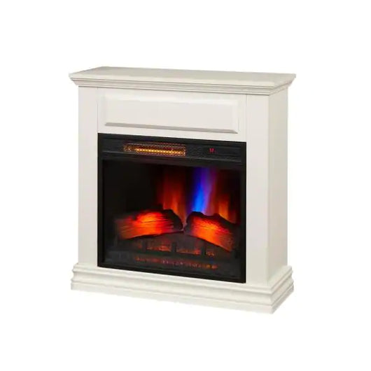 StyleWell Wheaton 31 in. Freestanding Electric Fireplace in White- NEW IN BOX!!!