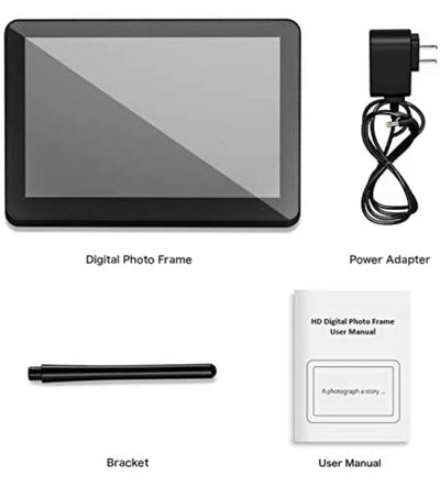 CAMKORY WiFi, 8 in., Digital Picture Frame with Full HD IPS Touch Screen Display, Auto Rotate 8GB Internal Memory, Digital Photo Display with APP, Alarm, USB Port - Black!! NEW IN BOX!!