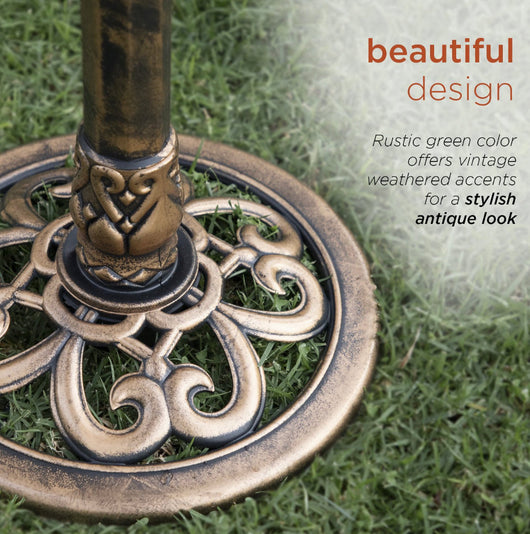Alpine Corporation 3-Tiered Pedestal Outdoor Water Fountain and Bird Bath, Bronze- NEW IN BOX!!!