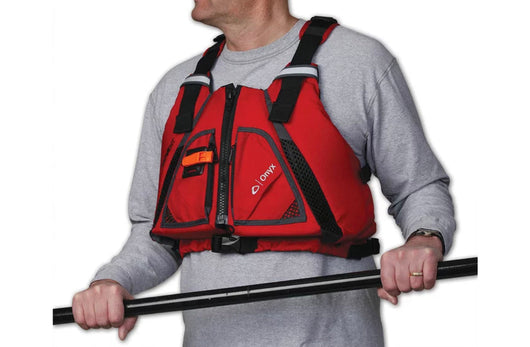 Onyx MoveVent Torsion Kayak Paddle Life Vest Teen or Adult size XL/2XL Red- NEW IN BOX!!!