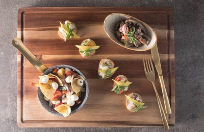 PREMIUM ACACIA Cutting Board & Professional Heavy Duty Butcher Block w/Juice Groove - NEW IN PLASTIC!!!