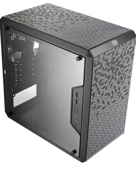 Cooler Master MasterBox Q300L Micro-ATX Tower with Magnetic Design Dust Filter, Transparent Acrylic Side Panel, Adjustable I/O & Fully Ventilated Airflow, Black**New in box**