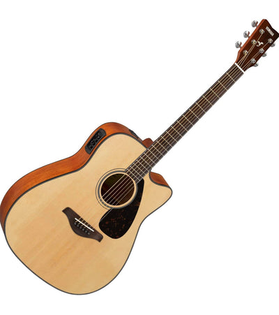 Yamaha FGX800C Solid Top Cutaway Acoustic-Electric Guitar**new,dented from shipping**