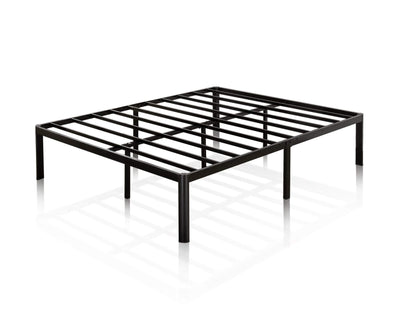 ZINUS Van 16 Inch Metal Platform Bed Frame / Steel Slat Support / No Box Spring Needed / Easy Assembly, King**New in box**