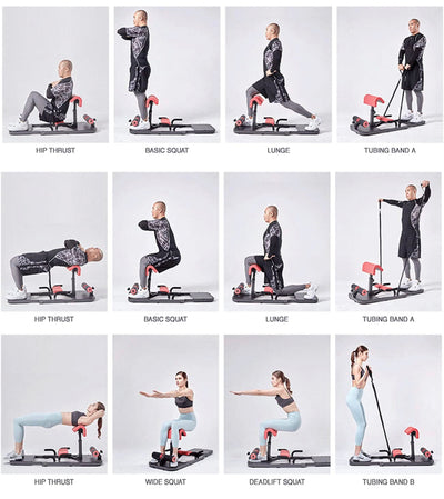seanleecore Multi-Function Deep Sissy Squat Machine Home Gym Hip Thrust Machine Booty Sprout Home Workout Equipment for Women & Men- NEW AND ASSEMBLED!!!!