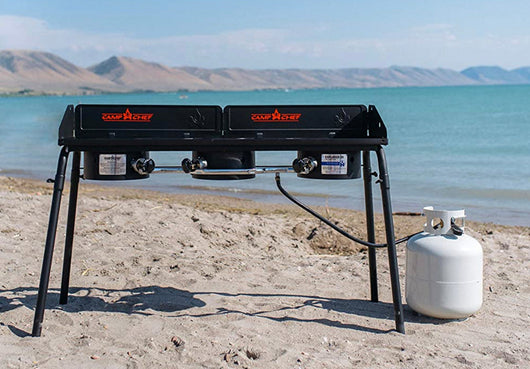 Camp Chef Explorer 3X Three-Burner Stove, Cooking Surface 14 in. x 49 in.**new in box**