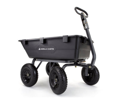 Gorilla Carts GOR6PS 1200-lb. Heavy-Duty Poly Dump Cart, 13" Tires- NEW IN BOX!!!