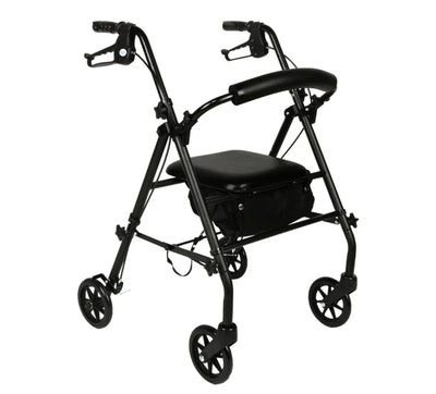 Equate Rolling Walker For Seniors, Rollator Walker with Seat and Wheels, Black- NEW KN BOX!!!!