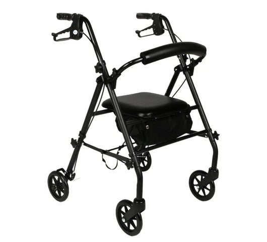 Equate Rolling Walker For Seniors, Rollator Walker with Seat and Wheels, Black- NEW KN BOX!!!!