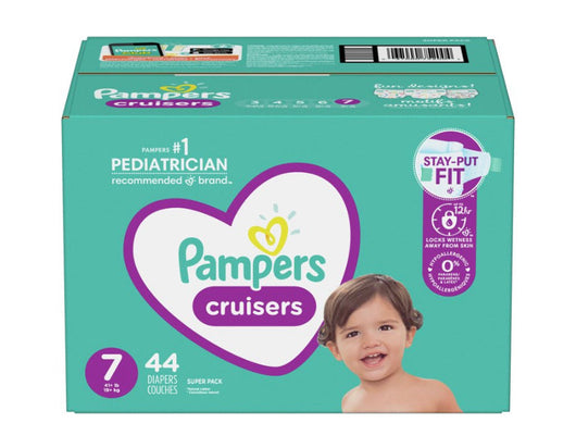 Pampers Cruisers Active Fit Taped Diapers, Size 7, 88ct- BRAND NEW IN BOX!!!