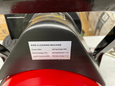 VEVOR 50FTx1/2Inch Drain Cleaner Machine Electric Drain Auger with 4 Cutter & Foot Switch Drain Cleaner Machine Sewer Snake Drill Drain Auger Cleaner for 1" to 4" Pipes- slightly used