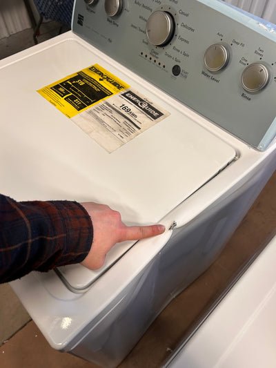Kenmore 28" Top-Load Washer with Triple Action Agitator and 4.2 Cubic Ft. Total Capacity, White!  -Brand new never used (Dented from shipping, photos shown - Was tested in spin and works perfectly)