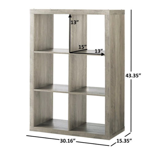 Better Homes & Gardens 6-Cube Storage Organizer, Rustic Gray- NEW IN BOX (minor scratch from shipping, hardly noticeable)