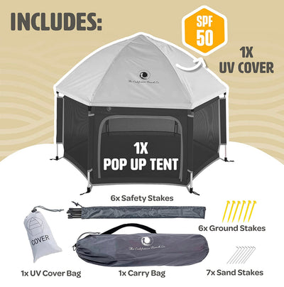 POP 'N GO Premium Indoor and Outdoor Baby Playpen - Portable, Lightweight, Pop Up Pack and Play Toddler Play Yard w/ Canopy and Travel Bag - Black- new in box