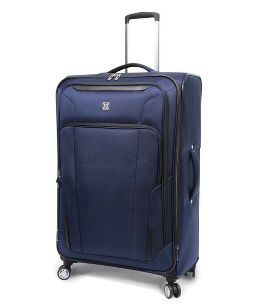 Protege Ashfield 29" Checked 8-Wheel Spinner Luggage Navy- NEW OUT OF BOX!!!!