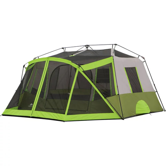 Ozark Trail 9 Person 2 Room Instant Cabin Tent with Screen Room**New in Box**